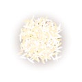 Basmati rice grains. Vector illustration. For culinary, cafe, Royalty Free Stock Photo