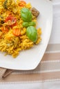 Basmati rice with vegetables and chicken Royalty Free Stock Photo