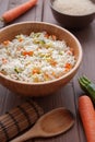 Basmati Rice with veggies Royalty Free Stock Photo