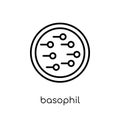 Basophil icon. Trendy modern flat linear vector Basophil icon on