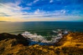 The Basque coast near Barrika, Spain Royalty Free Stock Photo