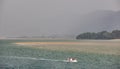 Basque country landscape in Urdaibai Biosphere reserve estuary. Spain Royalty Free Stock Photo