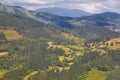 Basque country valley surrounded by forest and mountains. Spanish tourism Royalty Free Stock Photo