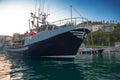 Basque fishing boat in the port of Mutriku 2 Royalty Free Stock Photo