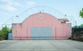 Espelette Basque pelota wall, in France Royalty Free Stock Photo