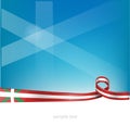 Basque ribbon flag Royalty Free Stock Photo
