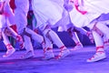 Basque traditional dance, street dances during a celebration