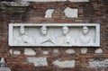 Basrelief in the Appian way of Rome