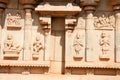 Basrelief artworks of Hazara Rama Temple at Hampi Royalty Free Stock Photo