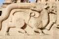 Basrelief of Krisnha temple at Hampi Royalty Free Stock Photo