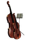 Bass Cello with music stand