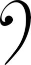 Bass Clef Symbol Vector