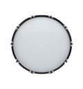 Bass drum isolated on white Royalty Free Stock Photo
