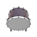 Bass drum percussion instrument isolated Royalty Free Stock Photo