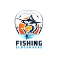 Bass Fishing Emblems and Labels. Fishing logo