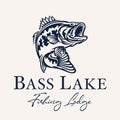 Bass fishing logo design