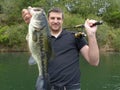 Bass fishing. Massive bass fish