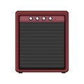 bass guitar amplifier cartoon vector illustration Royalty Free Stock Photo