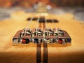 Bass guitar, electric guiar, electric stringed instrument Royalty Free Stock Photo