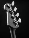 Bass guitar headstock Royalty Free Stock Photo