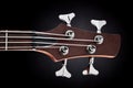 Bass guitar headstock Royalty Free Stock Photo