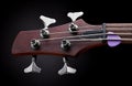 Bass guitar headstock Royalty Free Stock Photo