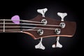 Bass guitar headstock Royalty Free Stock Photo