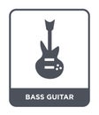 bass guitar icon in trendy design style. bass guitar icon isolated on white background. bass guitar vector icon simple and modern Royalty Free Stock Photo