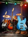 Bass guitar, rhythm, lead Royalty Free Stock Photo