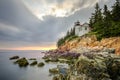 Bass Harbor Head Light, Acadia National Park, Maine Royalty Free Stock Photo