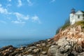 Bass Harbor lighthouse Royalty Free Stock Photo