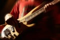 Bass player Royalty Free Stock Photo