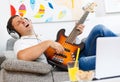 Bass player Royalty Free Stock Photo