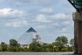 Bass Pro Shop Pyramid from the middle of the Mississippi River