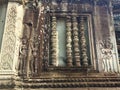 Bass relief. Ancient temple. Historic architecture . Angkor Wat Temple . Cambodia. Royalty Free Stock Photo