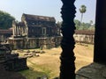 Bass relief. Ancient temple. Historic architecture . Angkor Wat Temple . Cambodia. Royalty Free Stock Photo