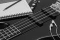 Bass Song Writing Royalty Free Stock Photo