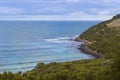 Bass Strait sea and mountain at Cape Nelson Conservation reserve