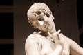 Dancer with finger on her chin, by Antonio Canova, 1814. Classic statue, Roman beauty