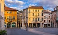 Bassano del grappa Italy. Square freedom. Landscape Royalty Free Stock Photo