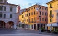 Bassano del grappa Italy. Square freedom. Landscape Royalty Free Stock Photo