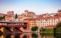 Bassano del Grappa Ponte Vecchio in Veneto Region Northern Italy Royalty Free Stock Photo