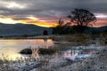 Bassenthwaite Lake in winter - Lake District National Park, Cumbria, England Royalty Free Stock Photo