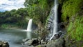 Bassin la Paix waterfall Royalty Free Stock Photo