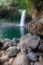 The Bassin La Paix waterfall in Reunion Island Royalty Free Stock Photo