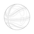 Bassketball.Coloring book antistress for children and adults