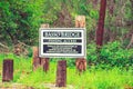 Basso Bridge Fishing Access Sign