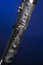 Bassoon Isolated Closeup On Blue