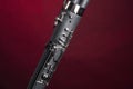 Bassoon Isolated on Red Royalty Free Stock Photo
