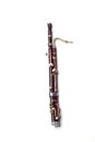 Bassoon isolated on white background Royalty Free Stock Photo